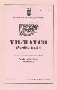 Hillerod (Selskov) 1971 06 06 WC Nordic Final